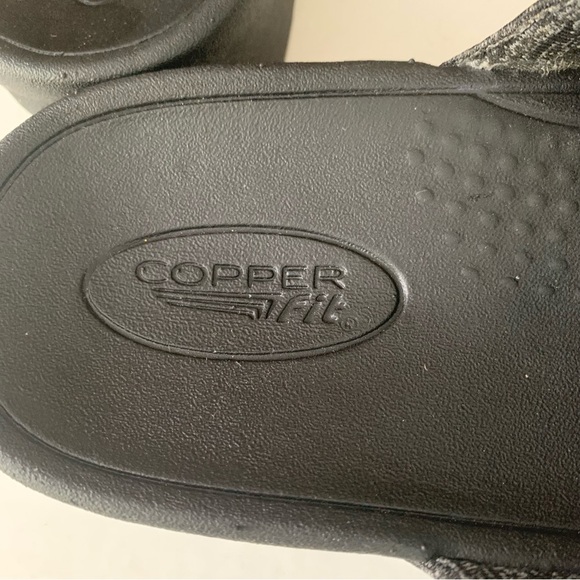 Copper Fit Women's Summit Black Platform Sandals Size US 9 B - Picture 6 of 9